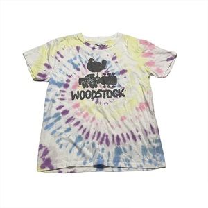 Woodstock Casual Y2K Tie Dye Short Sleeve T Shirt Size Medium